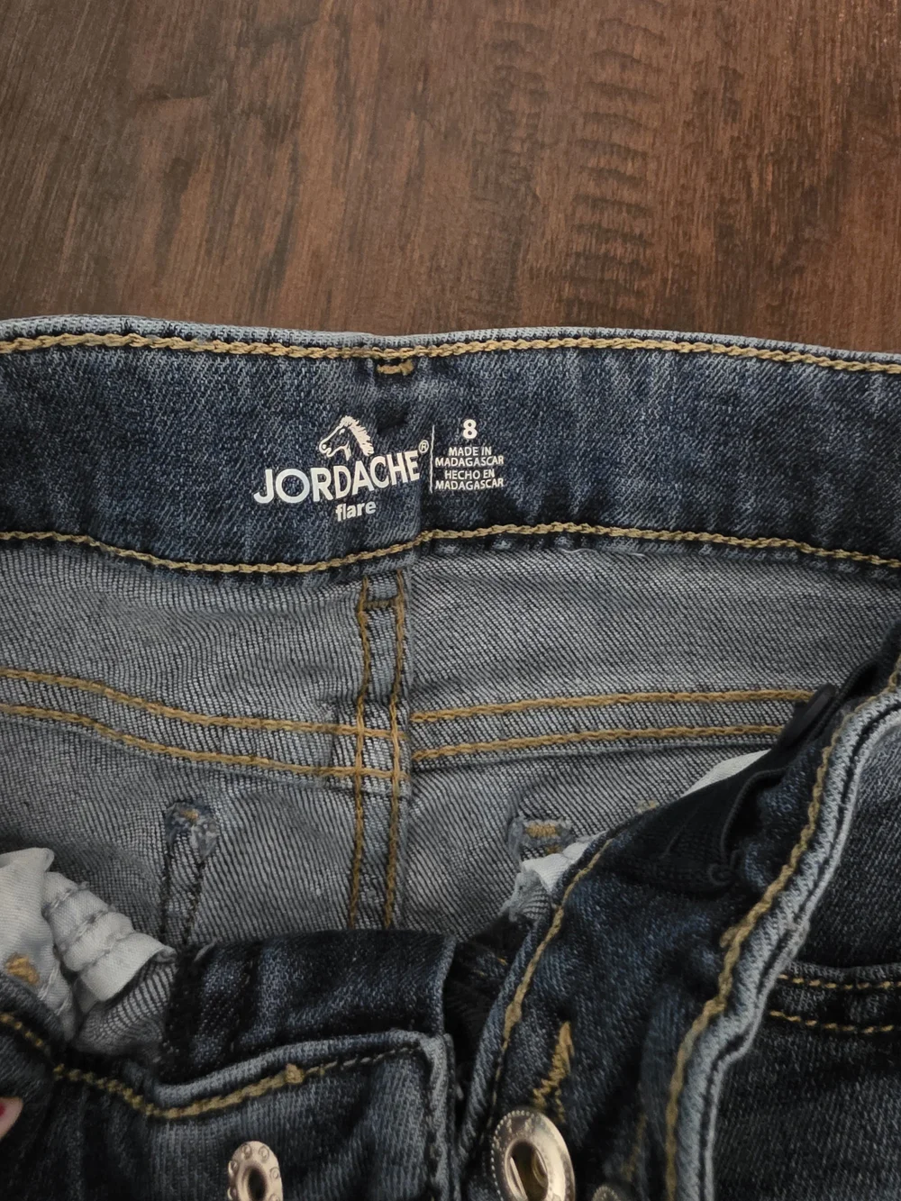 Girls Jordache Flare Jeans Size 8